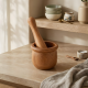 Wooden Garlic Mortar & Pestle